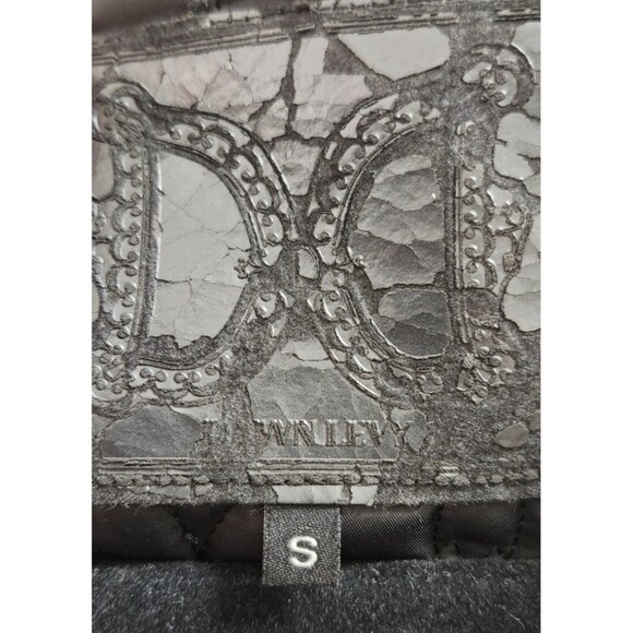 Dawn Levy Black Trench Coat S Removable Quilted Liner Belted Double Double Breas - Picture 8 of 16